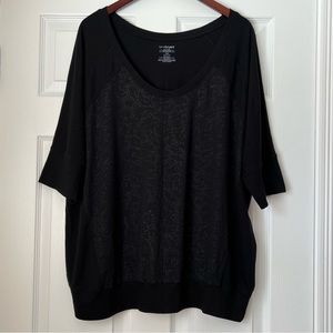 Lane Bryant Snake Print Burnout Top Sz 22/24